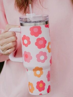 Katydid Groovy Flower 40 oz Tumbler